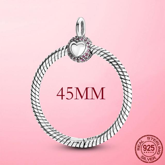 Оригинальная застежка-подвеска из стерлингового серебра 925 пробы, подходит для меня, серия из бисера, подвеска из розового золота, сделай сам, для женщин, ювелирные изделия, подарки