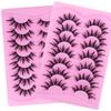 7 Pairs Of False Eyelashes, Thick, Exaggerated Curling, Simulated Eyelashes, Grafted Eyelashes