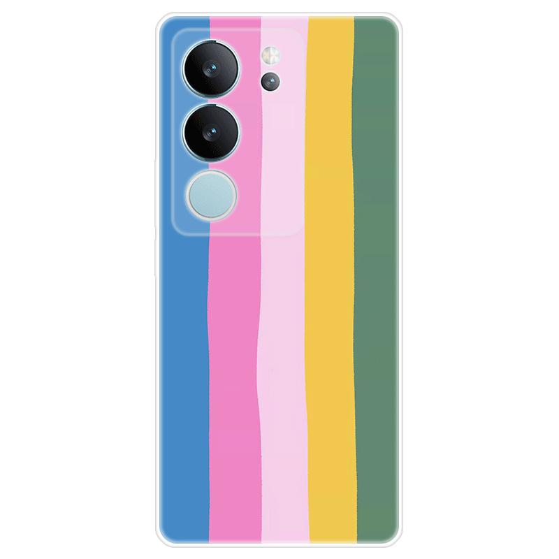 Soft Silicone For Vivo V29 Case TPU Painted Back Cover Vivo V29 Casing