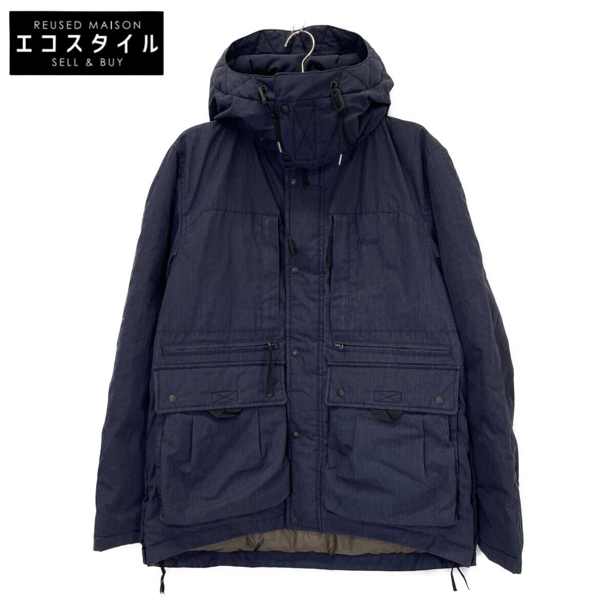 

NANGA Navy Nylon TAKIBI Ski Down Jacket coat M grayUsed