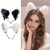 Sweet Plush Cat Ears Headband Realistic Lolita Ears Headwear Cat Ear Headband  Costume