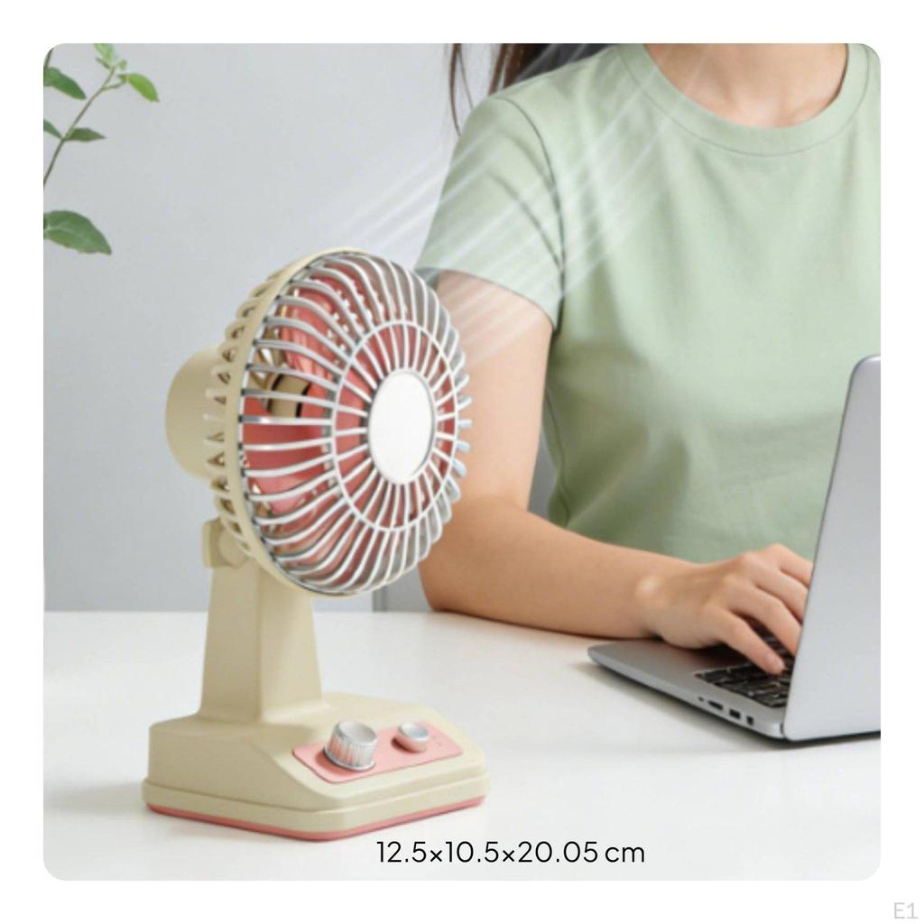 Portable USB Fan 150° WideAngle Ventilation Mini Long Life Small Appliance for Office,