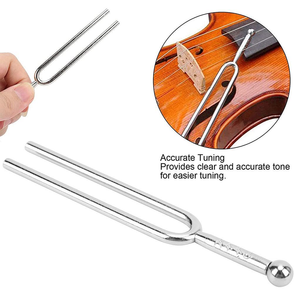 1pc Standard A 440 Hz Tuning Fork Violin Viola Cello A Tone Tuner Stainless Steel Musical Instrument Accessories Gift