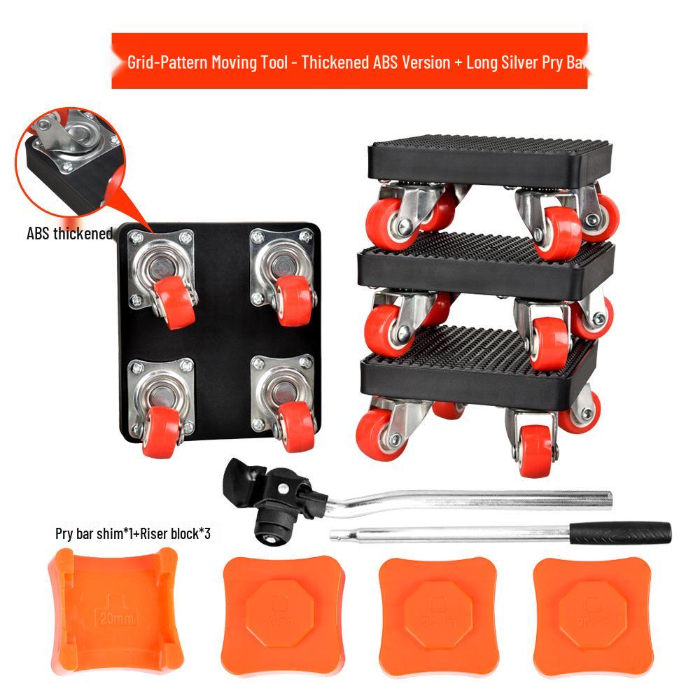 Heavy Object Lifter: Universal Furniture Moving Tool with Caster Pulleys for Easy Transport