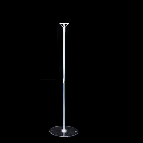 Floating Balloon Table Stand with Large Transparent Base and Single Rod for Decoration