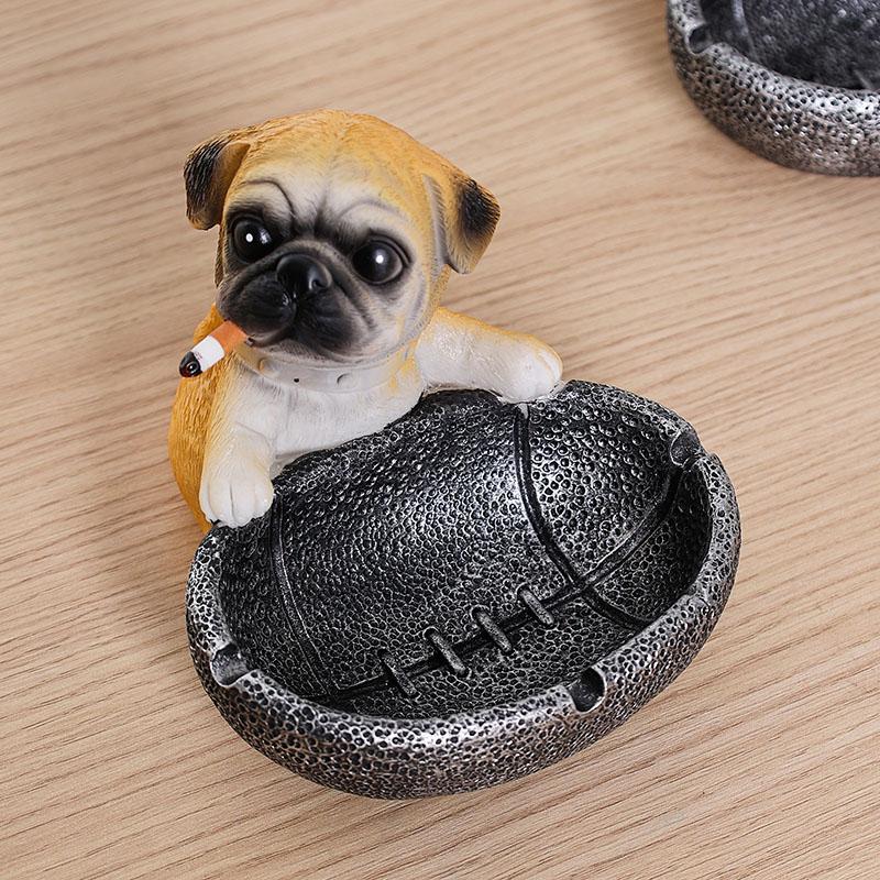 Creative Puppy Cat Dog Ashtray, Anti Fly Ash Ashtray, Home Living Room Office Funny Ashtray, Birthday Gift for Boyfriend