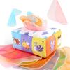Baby Puzzle Early Education Cloth Book Toy Box Baby Ring Paper Cloth Book Simulation Number Letters Can'T Be Torn And Drawn Tissue Box