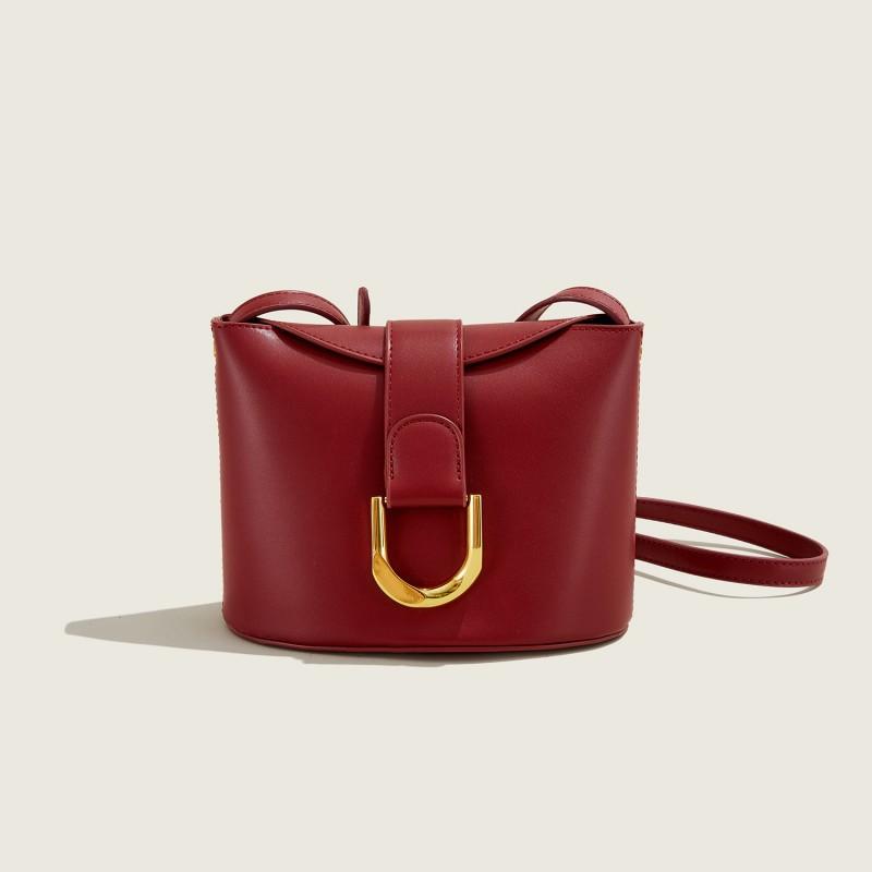 High-end Bag Women 2025 New Fashionable Mini Horseshoe Buckle Bucket Casual All-matching Single-shoulder Cross-body