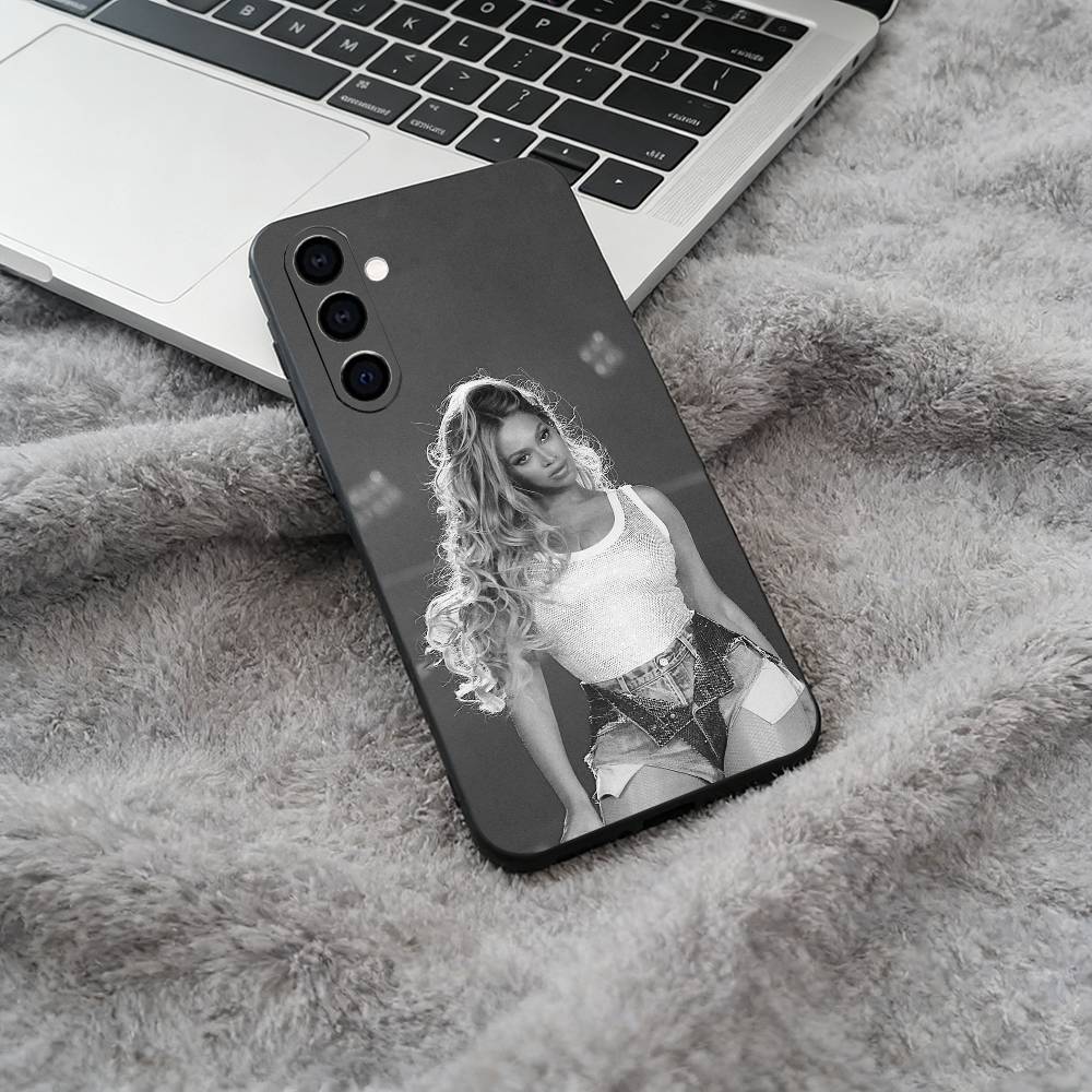 Music legend-B-Beyoncé Phone Case For Samsung Galaxy A73,A71 A72,A70,A53,A52,A51,Soft Silicone Black Cover