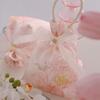 Flower Festive Sugar Bag Korean Style Wedding Candy Bag Fashion Canvas Drawstring Bag  Wedding