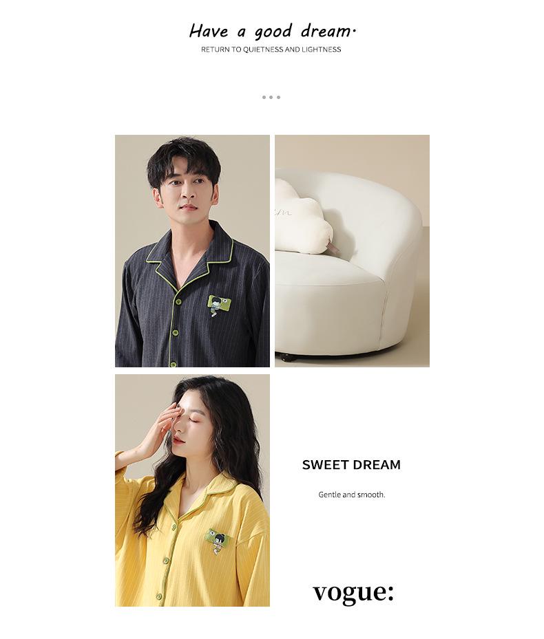 Couples' Velvet Pajamas Set: Autumn/Winter Fashion for Men & Women