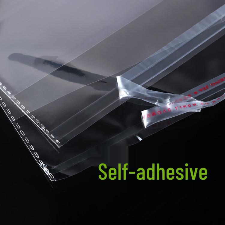 Transparent Self-Sealing Plastic Bags for Clothing and Shirts