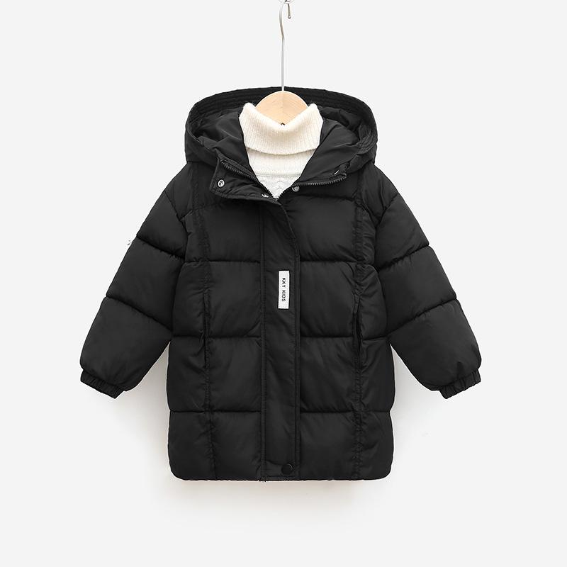 

Детская куртка средней длины с логотипом C и хлопковой подкладкой на 2025 год для мальчиков и девочек 100 for 85-95 cm чёрный