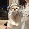 Warm Fleece Pet Hoodie Small Dogs Cats Winter Clothing Snow Terrier Teddy Bichon Pomeranian XS To XL