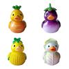 Vegetable Duck Statue Cartoon Corn Carrot Eggplant Cabbage Duck Resin Figurine Home Office Desktop Decoration Ornament