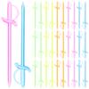 200 Pcs Fruit Plastic Picks Sandwich Toothpicks Snack Dessert Fork Cocktail Cake Decor Appetizer Forks Party Sword