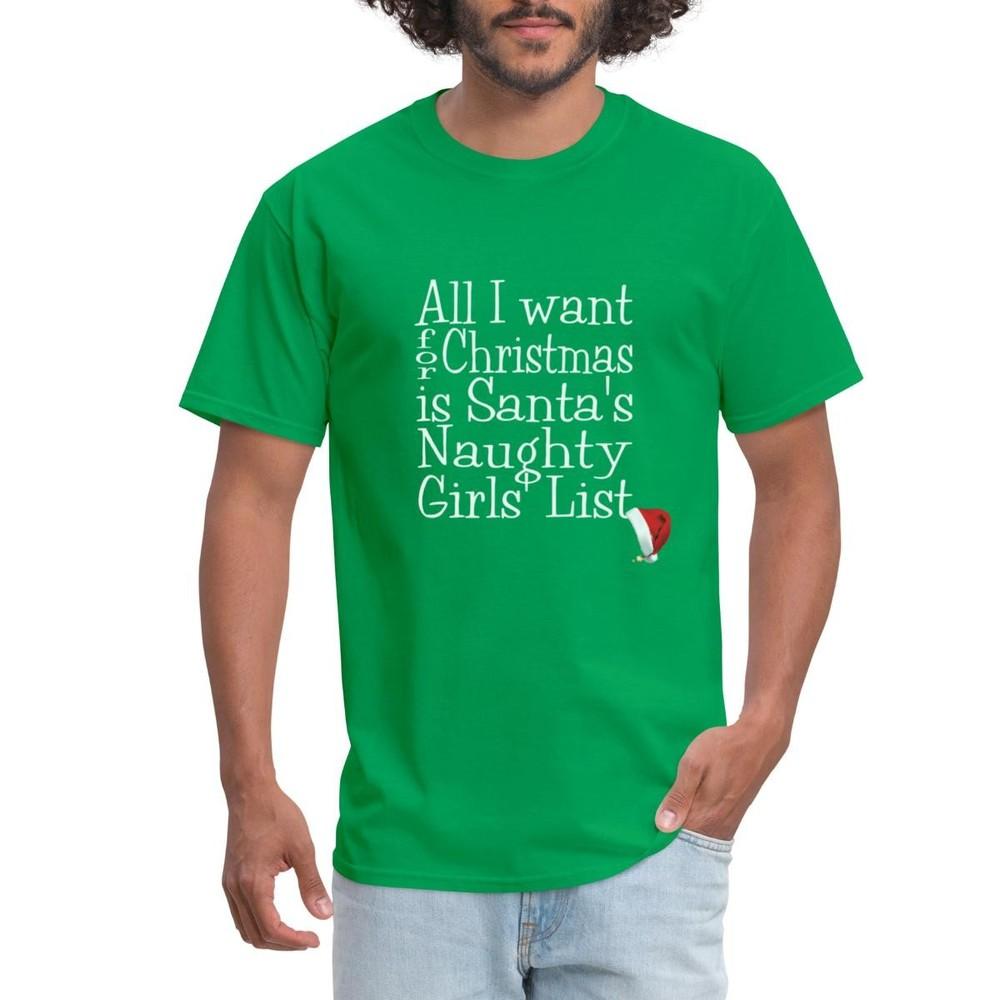 Christmas Naughty Girls List Men s T-Shirt 4XL