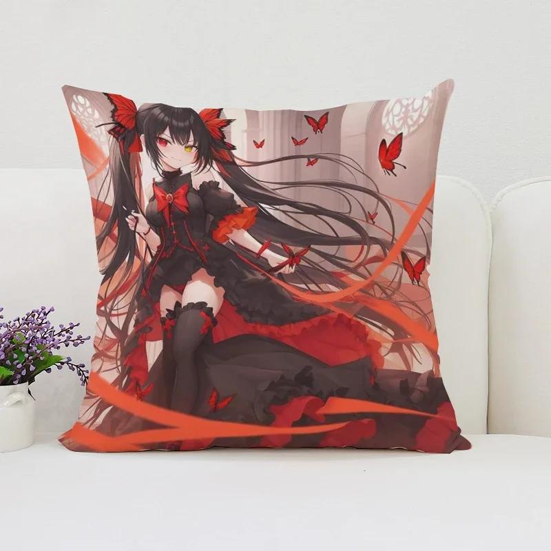 

Милая Тока Ятогами Ёсино Токисаки Куруми квадратная наволочка Дата A Live аниме наволочки наволочка для дома 30x30cm