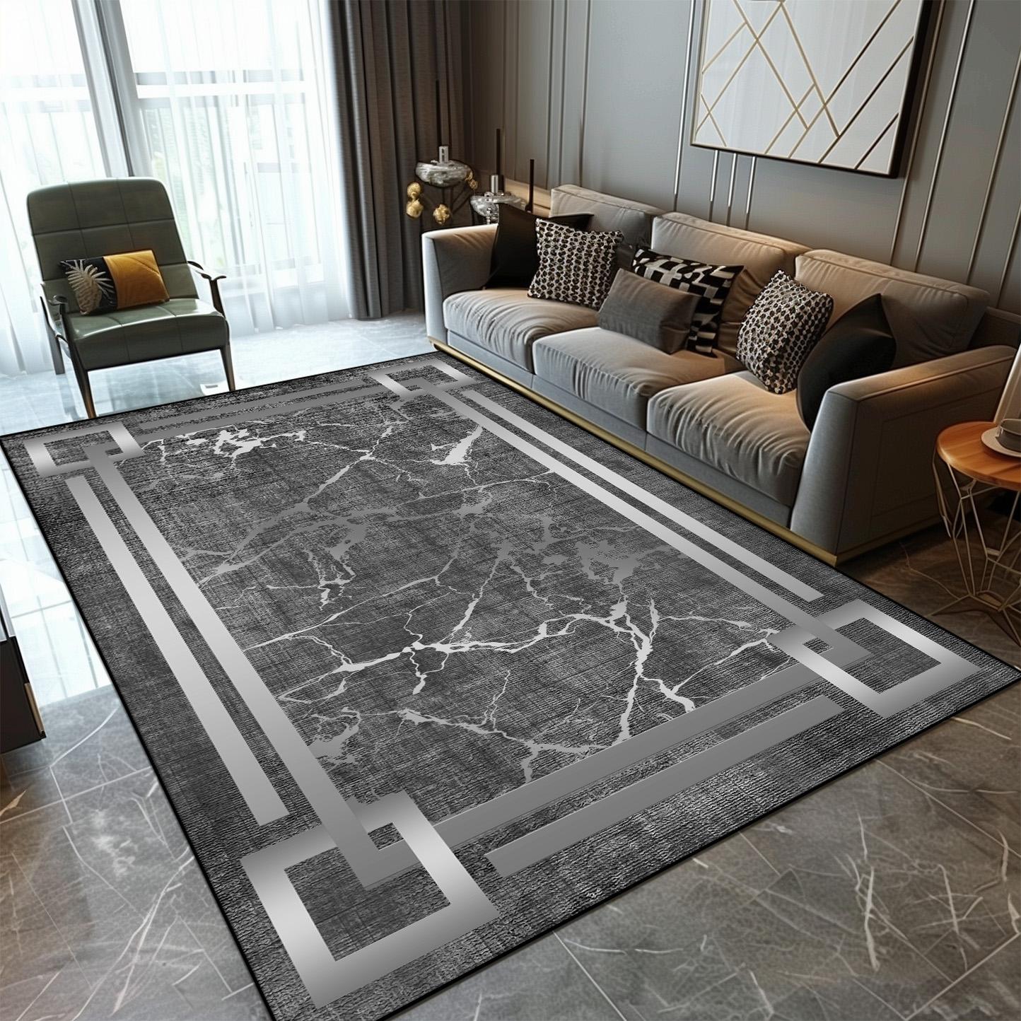 

Ковры в стиле ретро в скандинавском стиле для декора гостиной, большие ковры для спальни, мягкие нескользящие фланелевые коврики для пола, украшения дома, боковые части дивана 60x90cm door mat