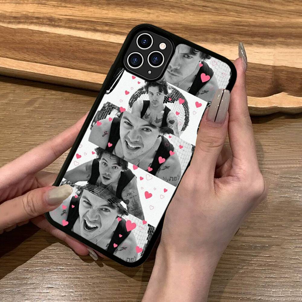 Famous H-Harris Singer S-Styles Phone Case For Iphone 11 12 13 14 15 Pro Max 17 16 Plus Hard PC+TPU Back Cover