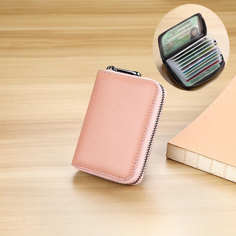 Men's and Women's Anti-Theft Accordion Card Holder with Large Capacity, Anti-Magnetic Protection, and Multi-Card Slots.