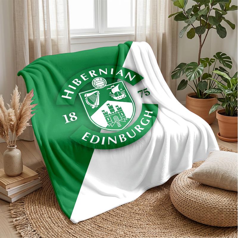 Hibernian FC Soft Flannel Fleece Blanket Lightweight Cozy Warm Throw Blanket For Sofa Bed Home Decor