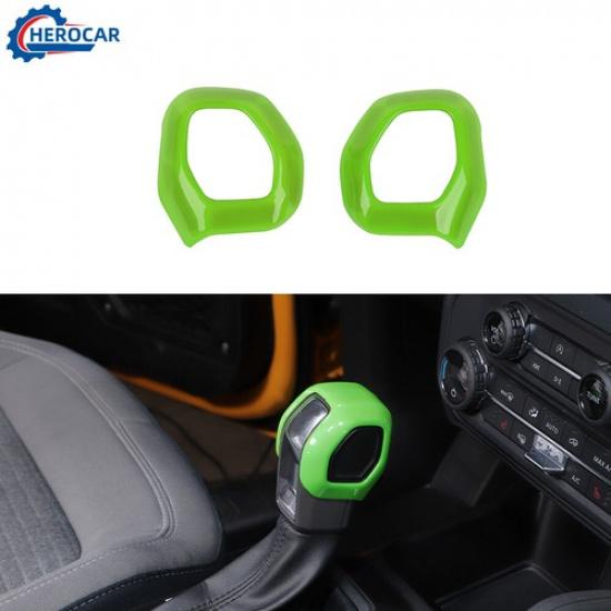 2x Inner Gear Shift Knob Head Cover Decor Trim for Ford Bronco +Light Green