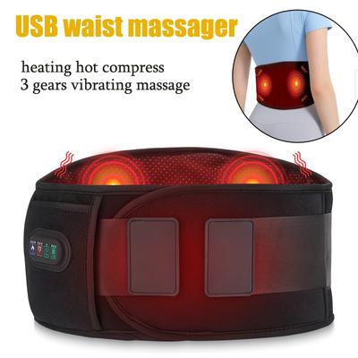 Masseur de Taille Chauffage Électrique Compresse Chaude Ceinture de Massage Ceinture Multifonctionnelle Minceur Poids Étireur de Dos Machine LED Thérapie