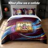 Aston Villa Football Design Bed Bedding Set 1 Duvet Cover + 2 Pillowcases Soft Breathable Household Bed Linens