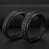 Punk Braided PU Leather Bracelet Tribal Gothic Gift Cuff Wrap for
