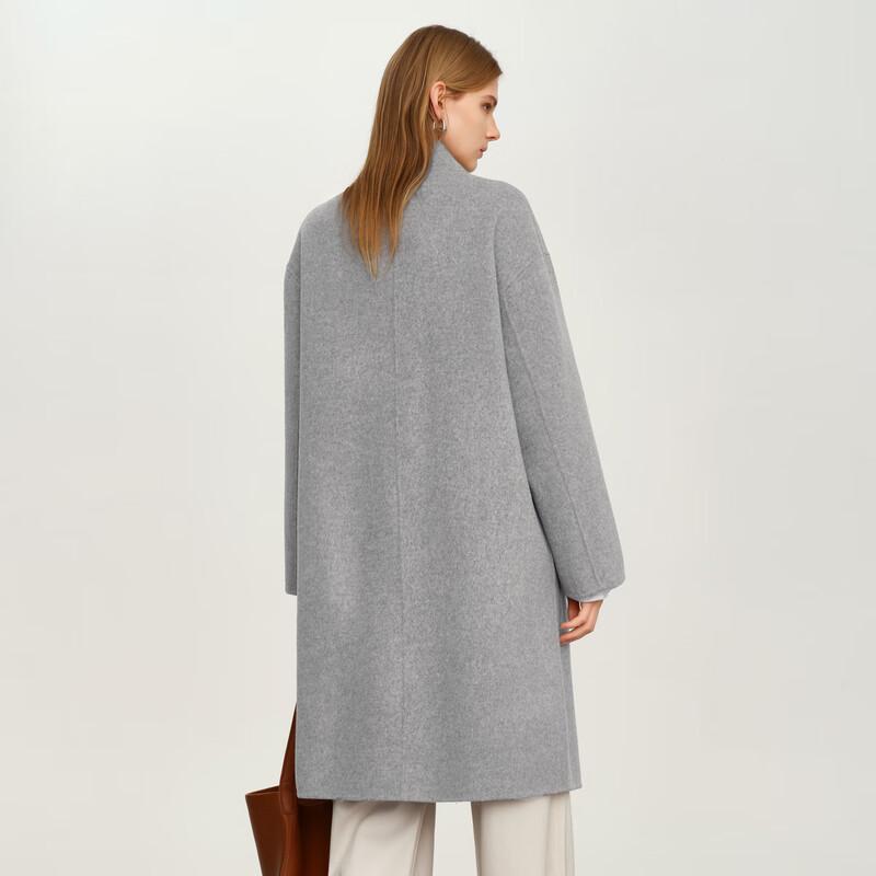 Elva' Island Women's Fashion Double-Faced Wool Coat