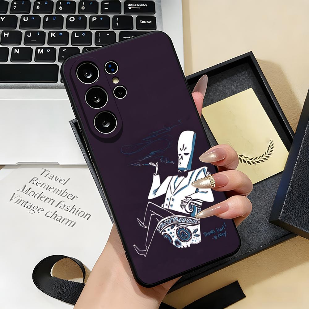 G-Grim F-Fandango Phone Case For Samsung S26 S25 S24 FE S23 S22 S21 Plus S20 Ultra Note20Ultra Black Soft Shell