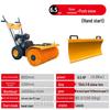 Compact Hand-Push Snow Sweeper for Efficient Road and Community Snow Removal