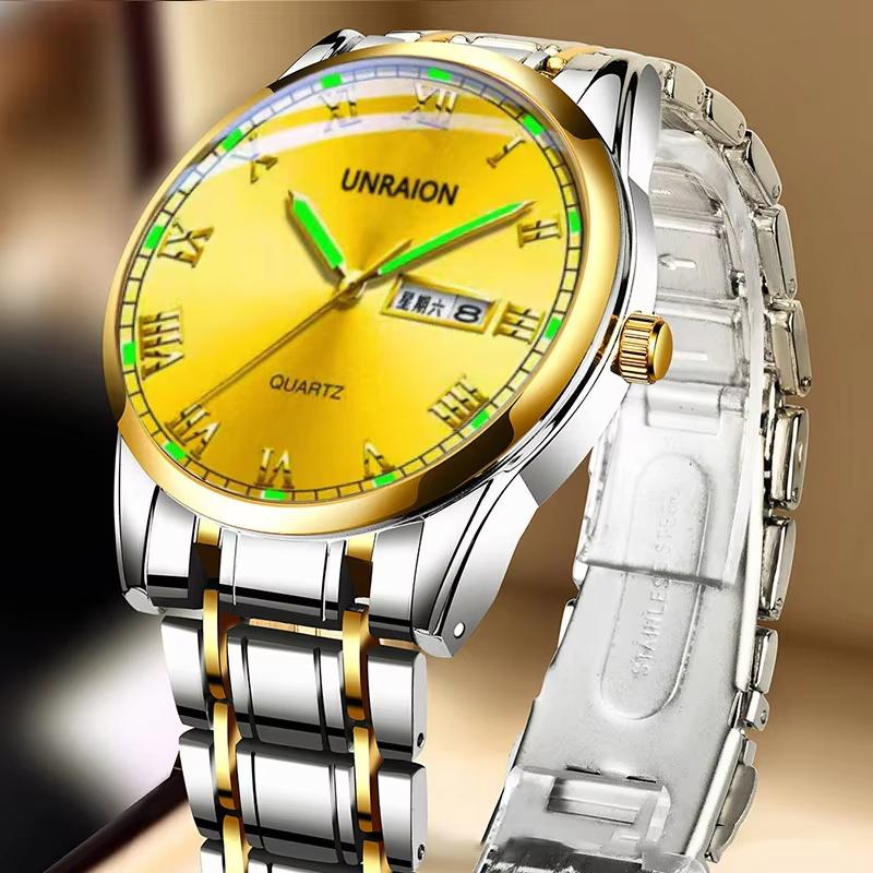 New Luminous Fully Automatic Mechanical Watch Men's Watch Dual Calendar Business Waterproof Multifunction Trendy Sports Watch