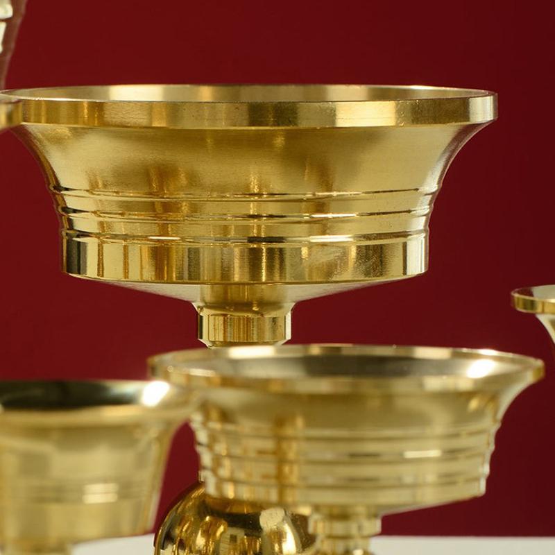 1Pc Candle Holders Copper Butter Lamp Holder Long Lamp Candlestick Put Candle Copper Cup Home Decor