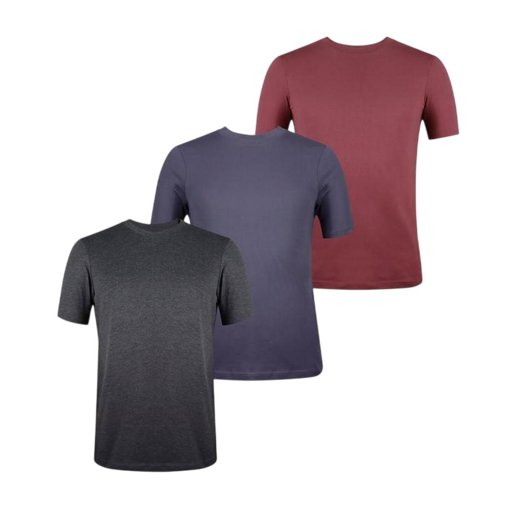 Donnay Mens Plain Crew Neck T-Shirt (Pack of 3)