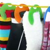 12 Pcs for Underwear,Necktie Household Sock Sorters Clothes Pegs Clothespins Sock Organizers Sock Holder Rings Sock Clips