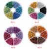 Neue 6mm Aluminiumdraht Offene Biegeringe Gemischte Farben Plastikbox DIY Dekoration Zubehör