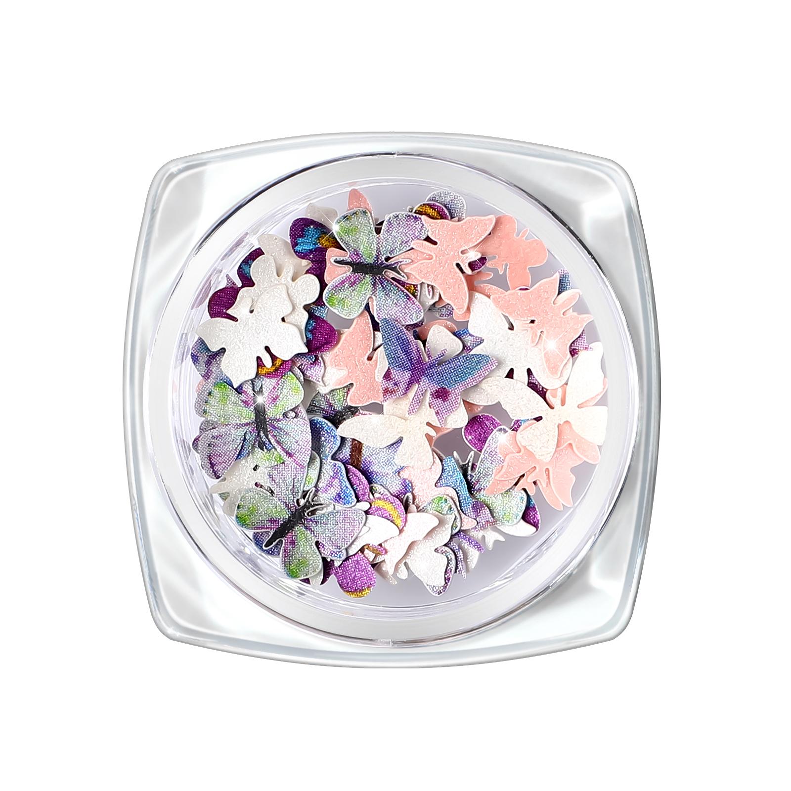 

Дизайн ногтей с блестками и блестками, дизайн хлопьев фиолетовой бабочки, подвески, акриловые ногти, принадлежности для женщин, девочек, маникюрные подвески, украшения