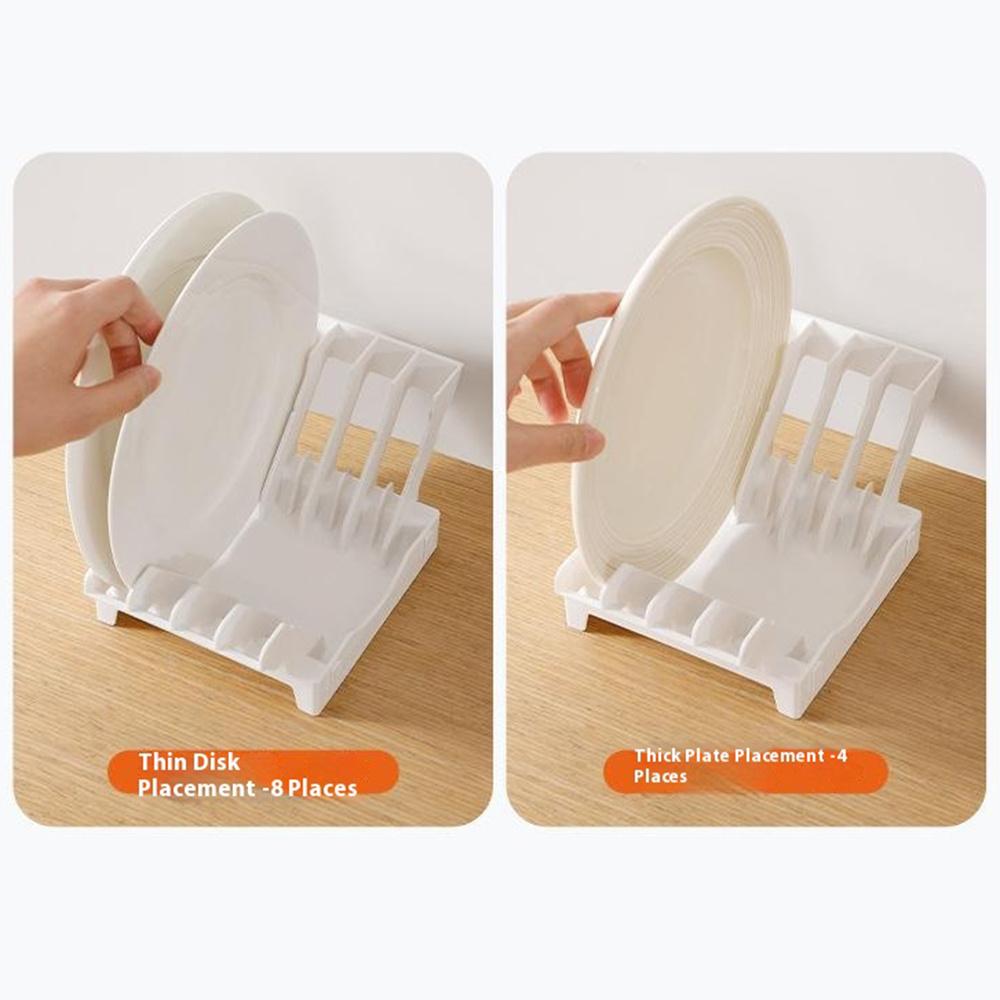 

Kitchen Dish Drying Rack Plate Organizer Countertop Drainer Drawer Vertical Plate Divider Storage Holder Type A