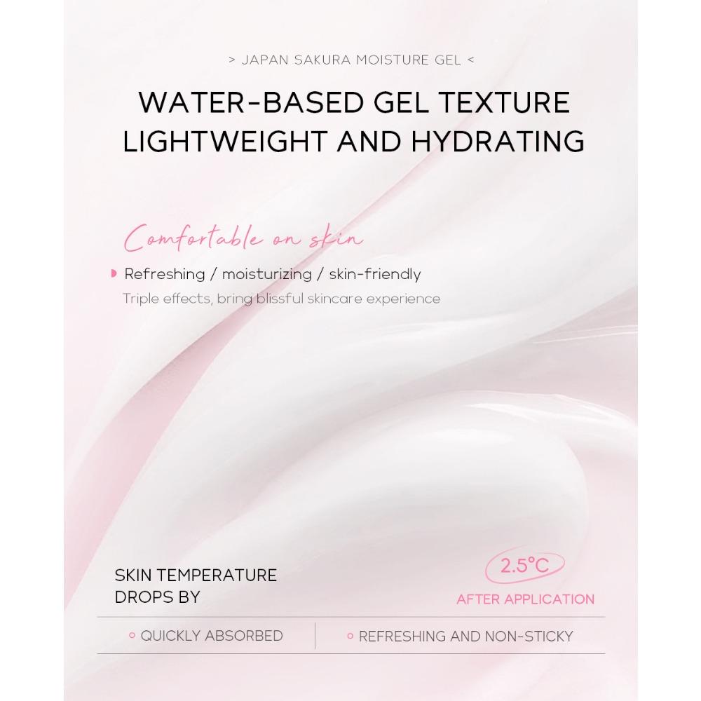 LAIKOU Cherry Blossom Hydrating Gel Cream Deeply Nourishes Skin, Repairs Dry and Rough, and Creates Hydrating and Elastic Muscles