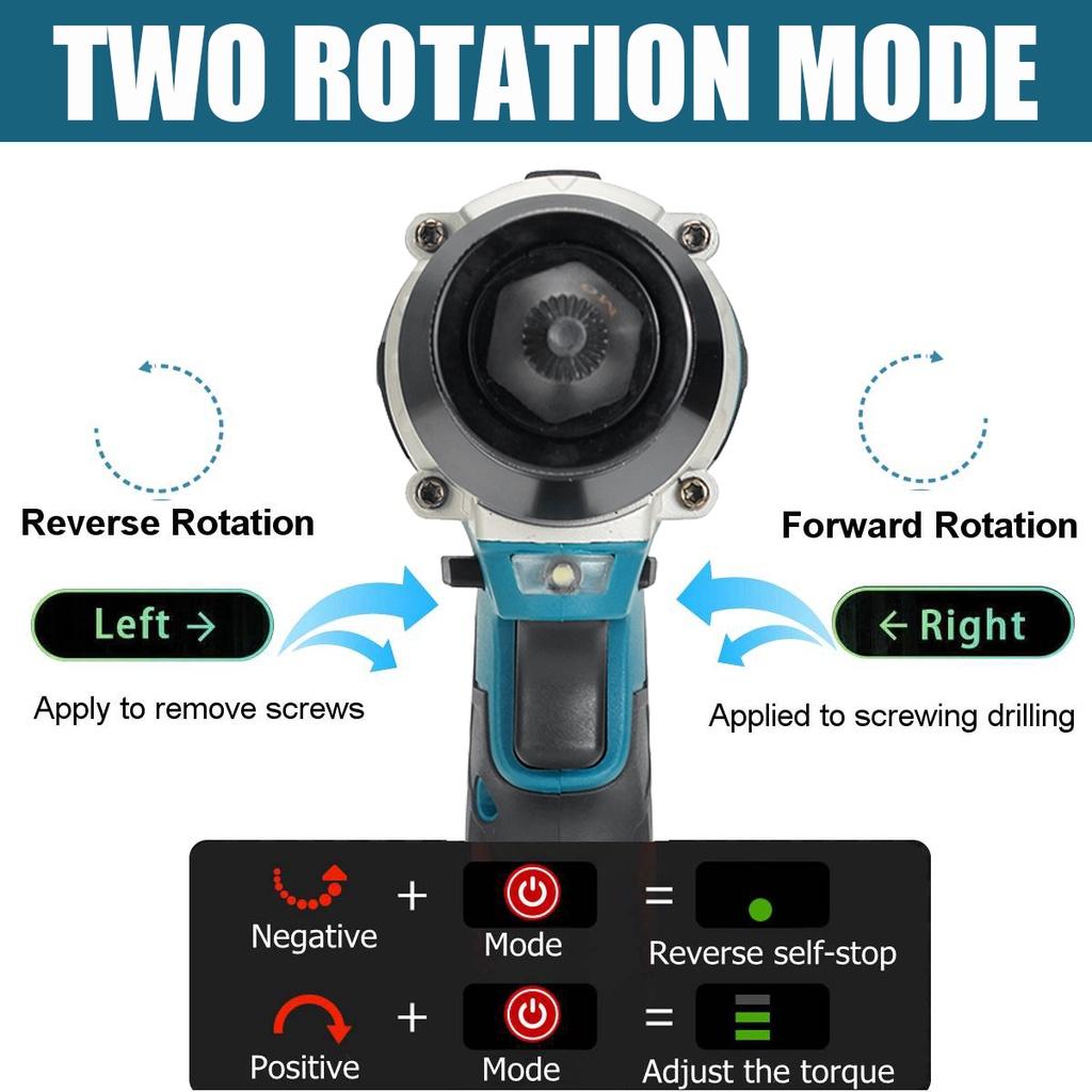2 Gears M3-M12 Cordless Rivet Nut Guns 588VF Electric Rivet Gun Drill Insert Automatic Riveting Tool For 588VF Battery