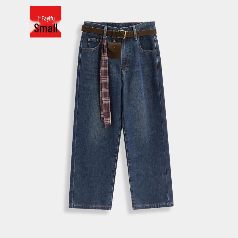 

IEF Petite 2025 Autumn Retro Wide-Leg Denim Jeans L