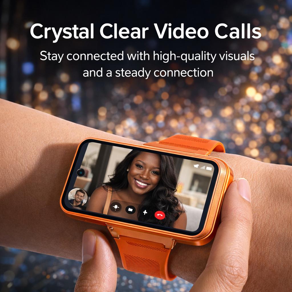 4G Smart Watch Phone UBABAI Android 12 4G Dual SIM 8GB+256GB WIFI GPS