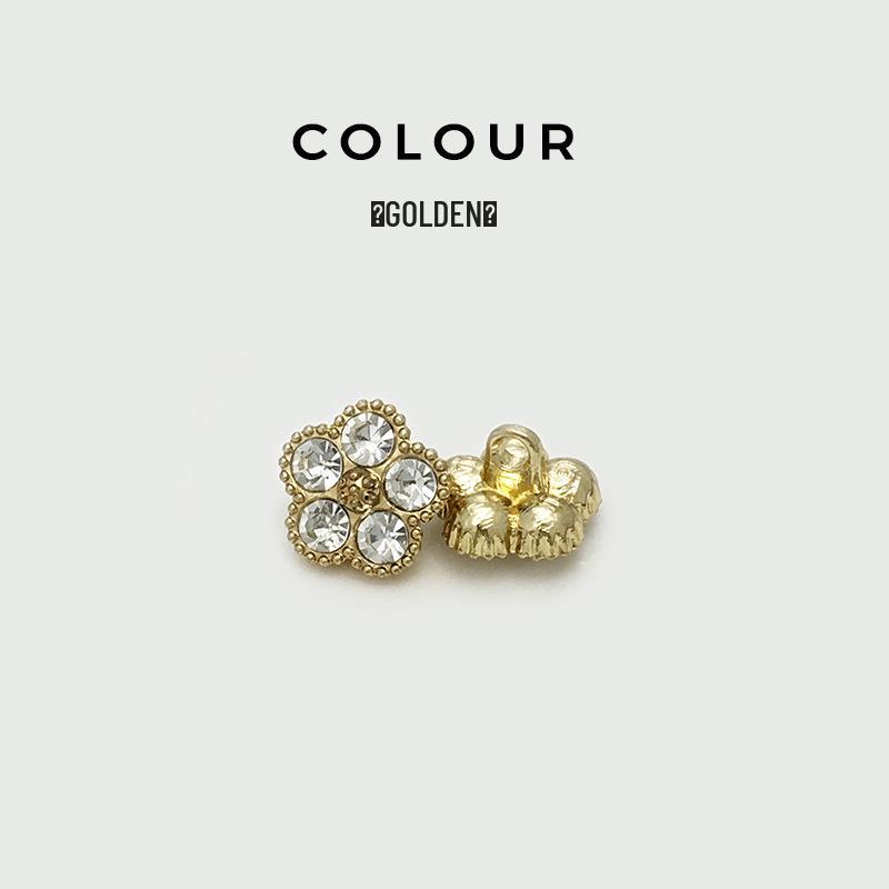 Irregular Metal Shirt Buttons: Asymmetrical Rhinestone-Decorated Buttons for Men's and Women's Cardigans and Sweaters