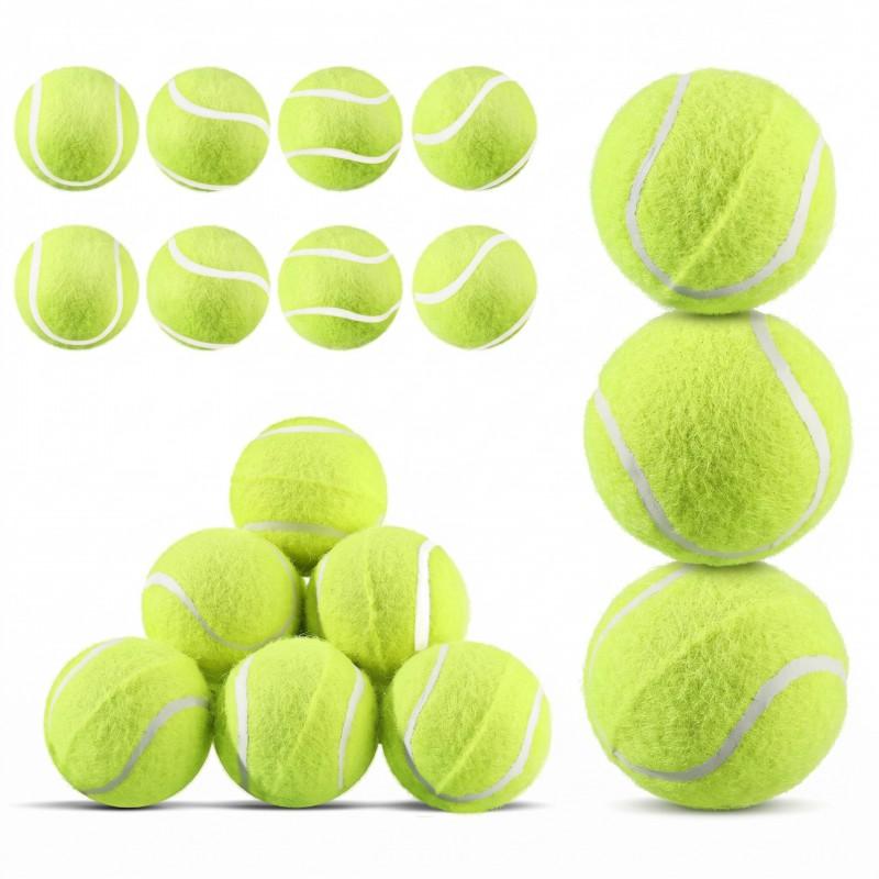 Durable Rubber Tennis Ball Dog Toy Chewing Training Outdoor Play Small To Medium Dogs