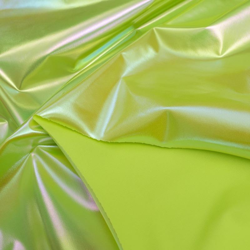 100cm Iridescent Stretch Nylon Fabric 4-Way Spandex Blend for DIY Sewing Slip Dress Stage Costumes Photography Background