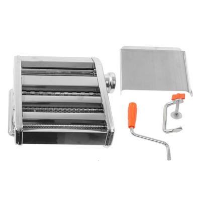 Pastamaker Edelstahl 9 Stufen Dickenverstellung Manuelle Pastamaker Maschine mit Anti-Rutsch