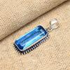 Tanzanite Gemstone Handmade Solid 925 Sterling Silver Jewelry Anniversary Pendant For Her
