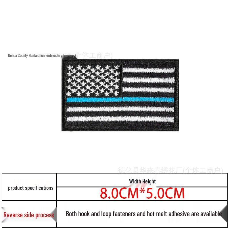 In-Stock USA Flag Embroidery Patch - Stars & Stripes Tactical Arm Badge